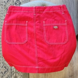Dickies Red Hot Mini Skirt